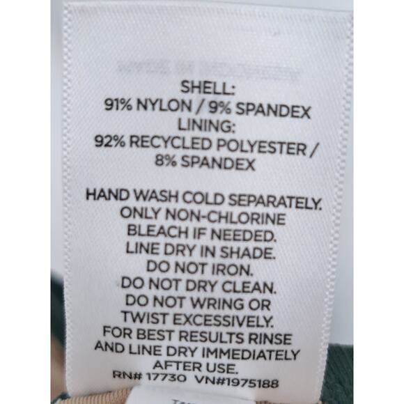 NWT Shade And Shore Women's Green Ribbed Extra Cheeky One Piece Size M - Picture 4 of 5